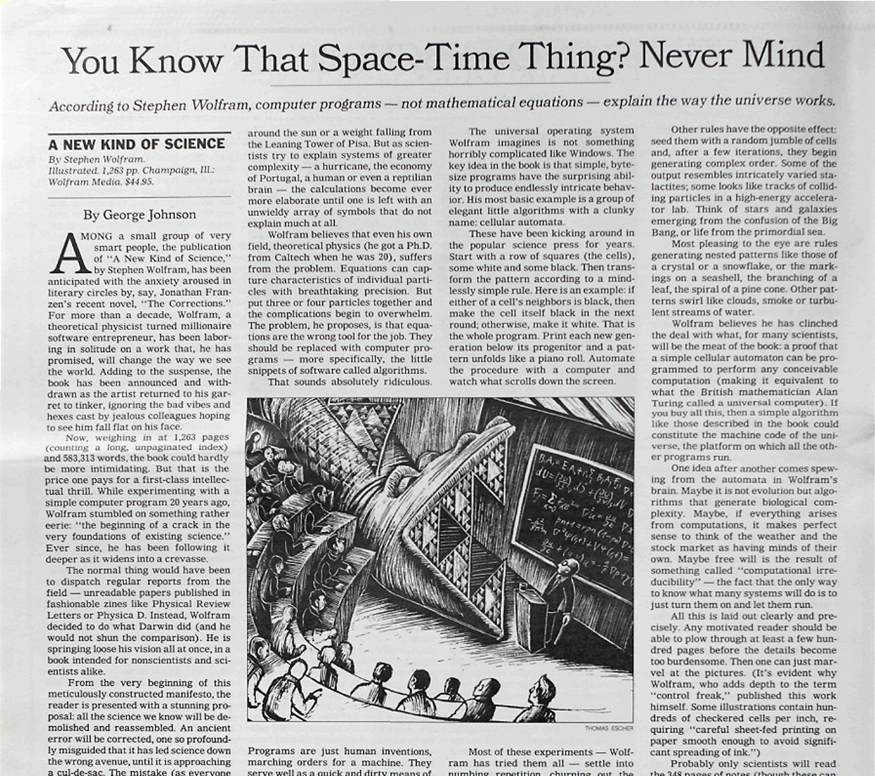 “You Know That Space-Time Thing? Never Mind”