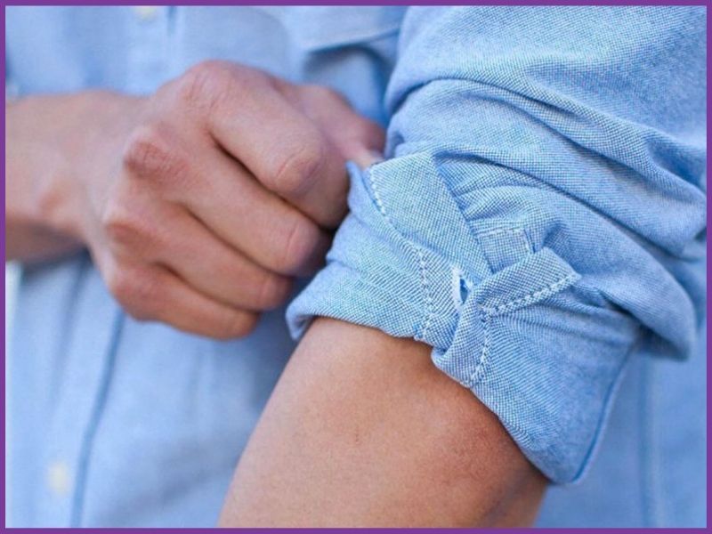 cách xắn tay áo sơ mi nam