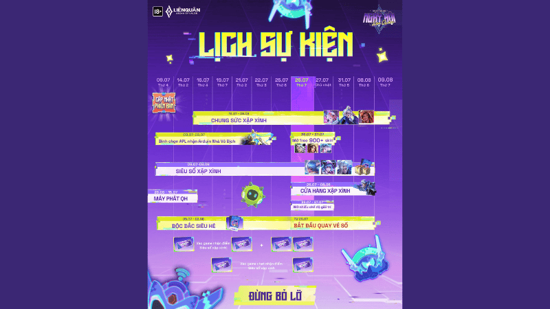 Sự kiện Xập X&igrave;nh Li&ecirc;n Qu&acirc;n tung cơn mưa qu&agrave; tặng m&ugrave;a S3 2025