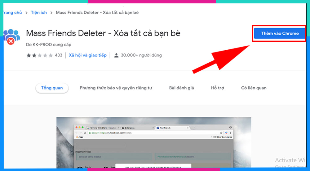 Cách hủy kết bạn trên Facebook Mass friend Delete b2