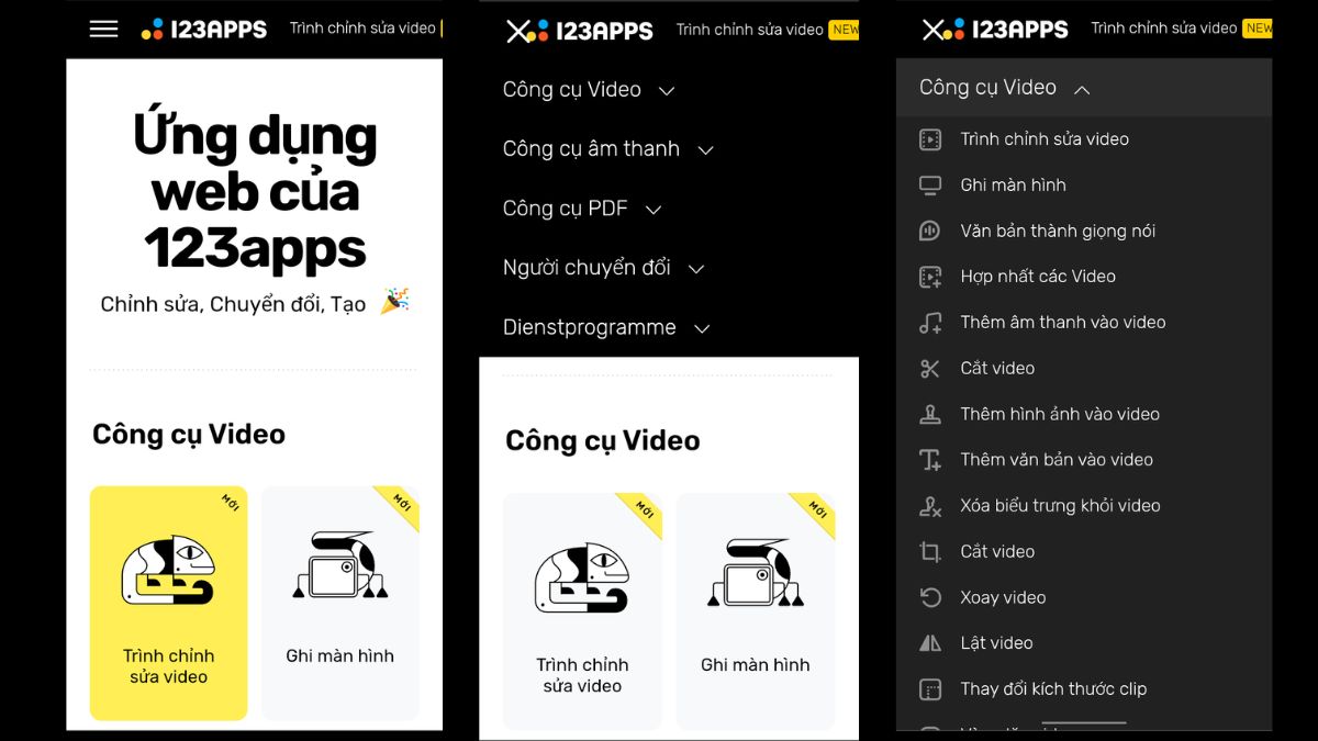 Xóa logo video trên điện thoại với 123apps, bước 1