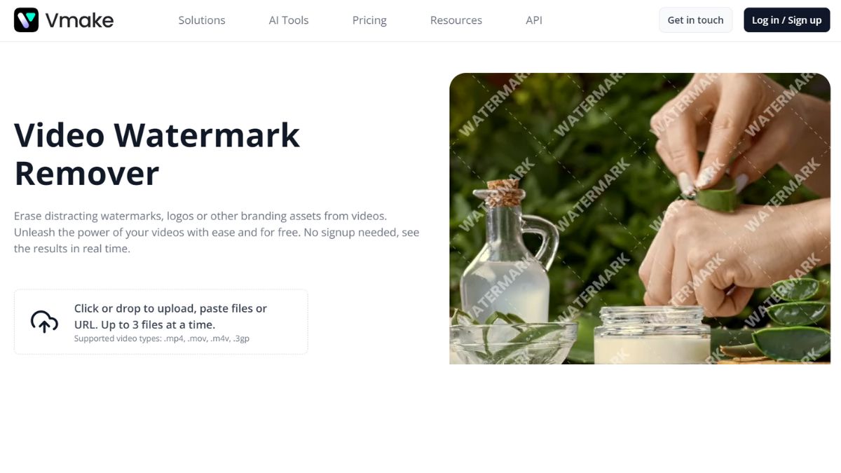 Xóa logo video với Vmake, bước 2