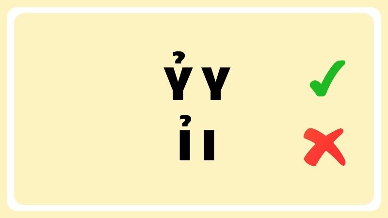 Ỷ y hay ỉ i đúng chính tả?