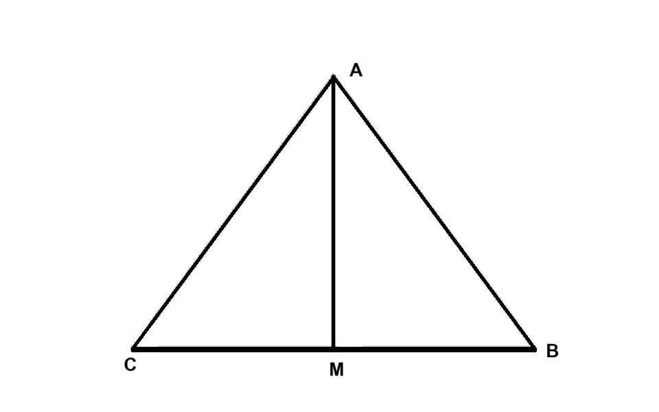 Cho tam giác ABC cân tại A, AM là đường trung tuyến. Chứng minh AB và AC đối xứng với nhau qua AM.