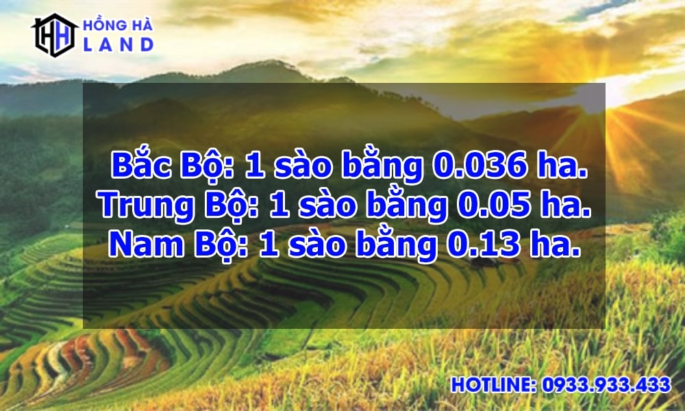 1 sào bằng bao nhiêu ha