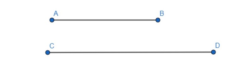 So sánh hai đoạn thẳng (Nguồn ảnh: Sưu tầm internet)