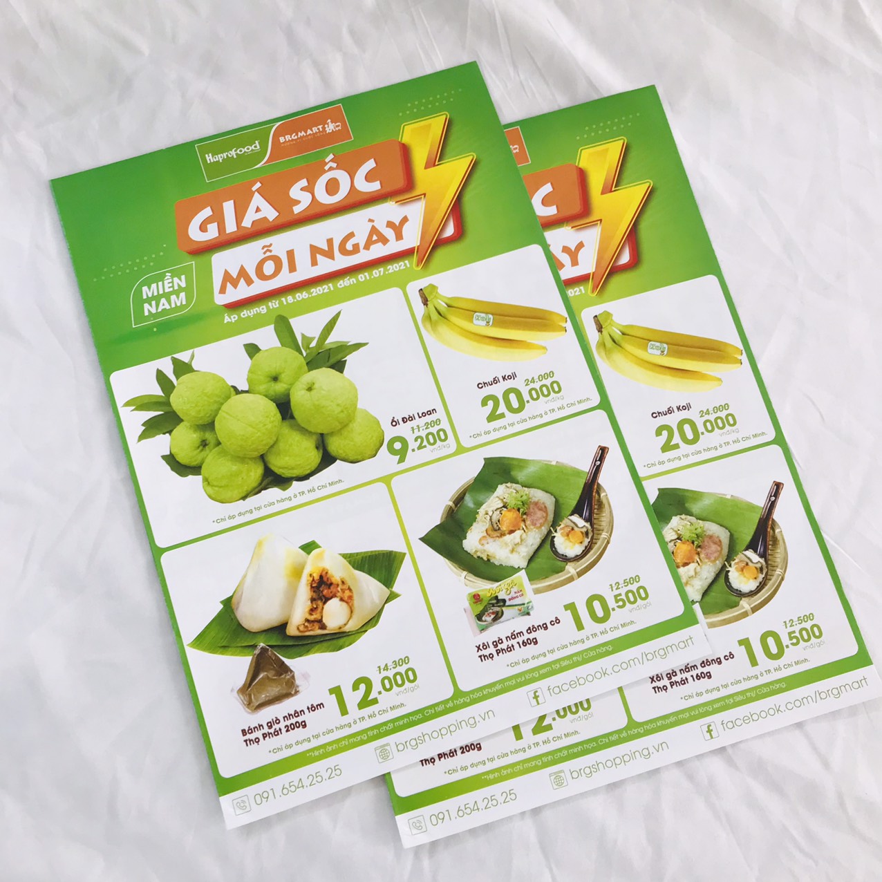 mẫu tờ in màu 2 mặt cho siêu thị