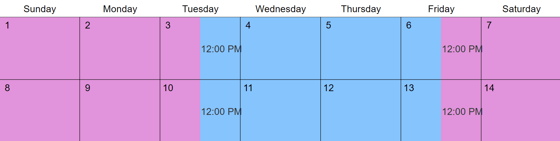 8/6 Child Custody Schedules and Visitation Options