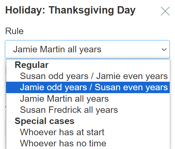 8/6 Child Custody Schedules and Visitation Options