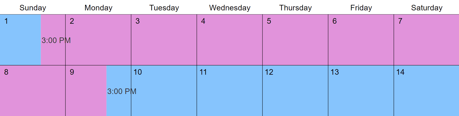 8/6 Child Custody Schedules and Visitation Options