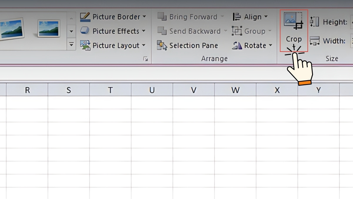 Cách tạo kích thước ảnh 3x4 trong Excel bước 3