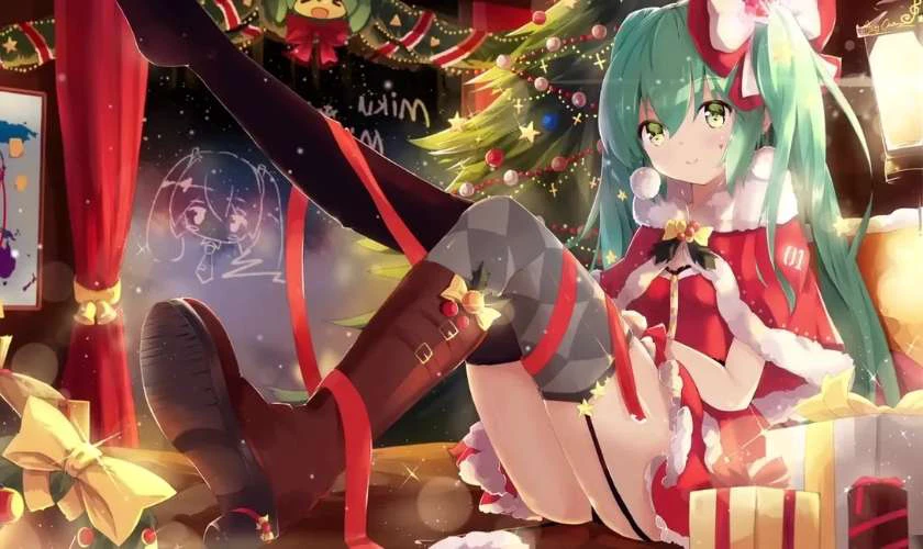 Ảnh chibi Giáng sinh đẹp trên máy tính