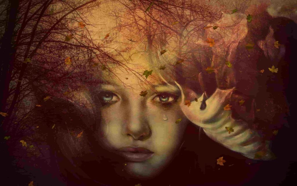 hình ảnh 2 cô gái buồn