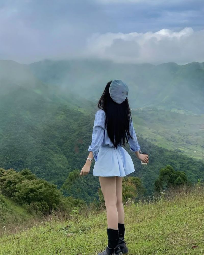 Gái xinh che mặt ảnh avatar đẹp cho con gái cute