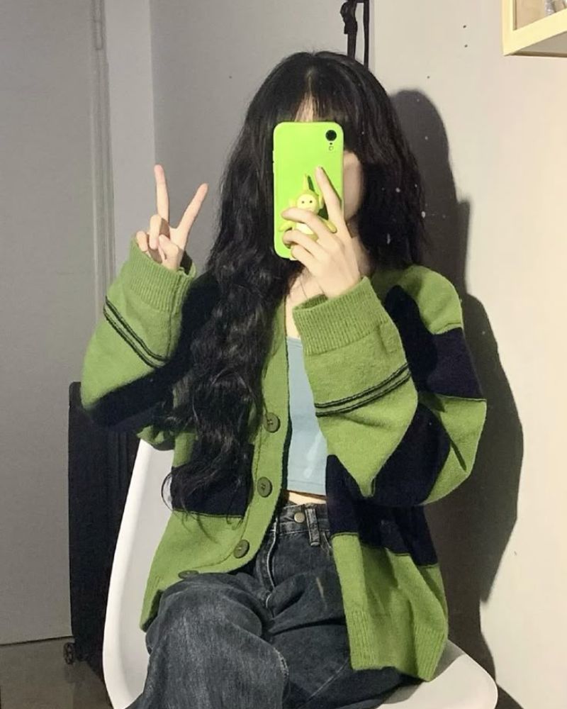 Gái xinh che mặt ảnh avatar đẹp cho con gái dễ thương