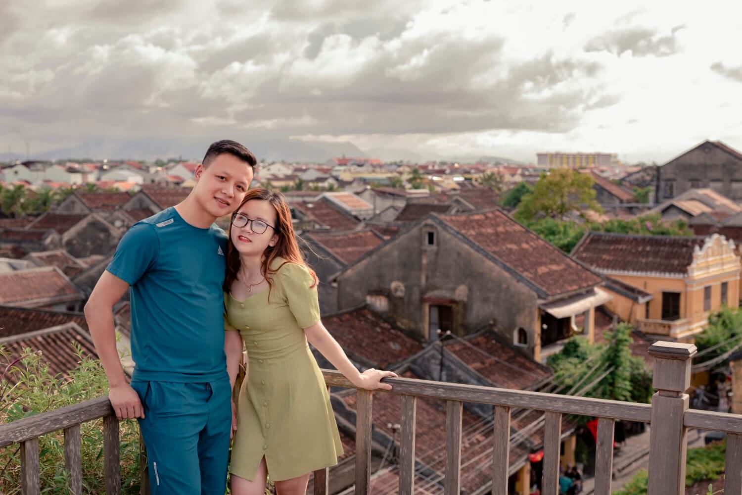chụp ảnh couple ở view trên cao