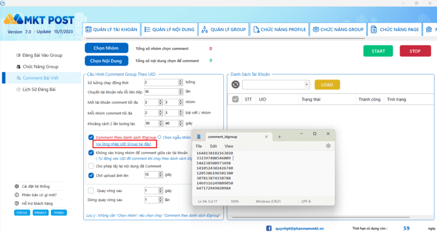 Hướng dẫn cách auto comment group hàng loạt bằng MKT Post