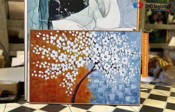 gửi tranh ảnh đi mỹ trọn gói cước phí rể