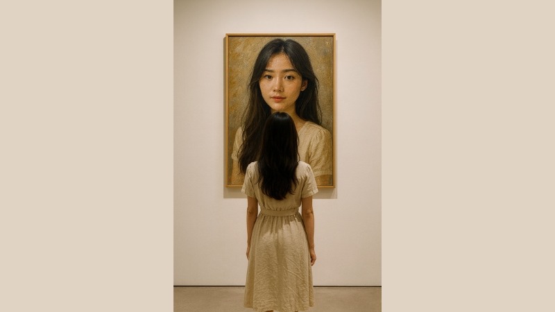 Cách tạo ảnh ngắm tranh trong bảo tàng hot trend TikTok