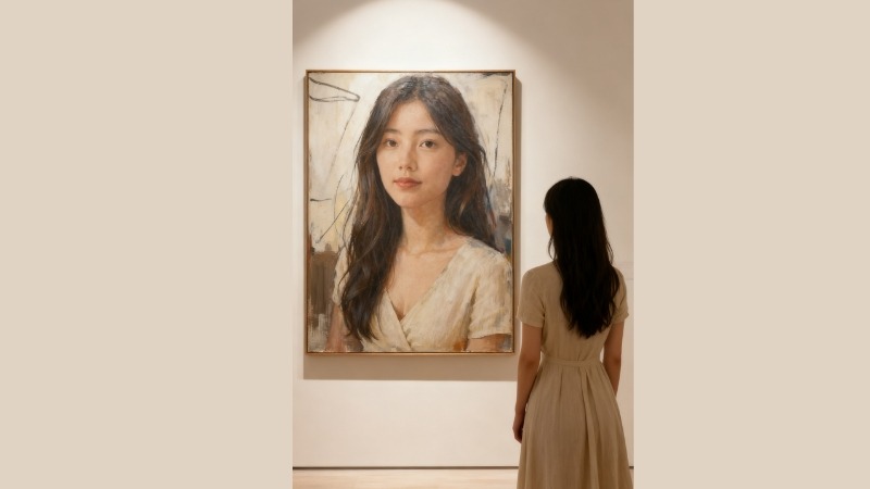 Cách tạo ảnh ngắm tranh trong bảo tàng hot trend TikTok