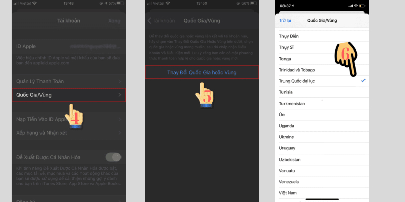 Thay đổi quốc gia/vùng sang Trung Quốc đại lục để tải Xingtu