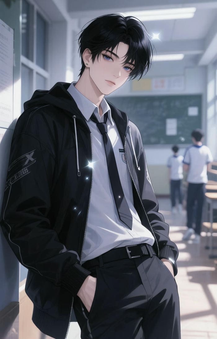 bản phác anime học sinh