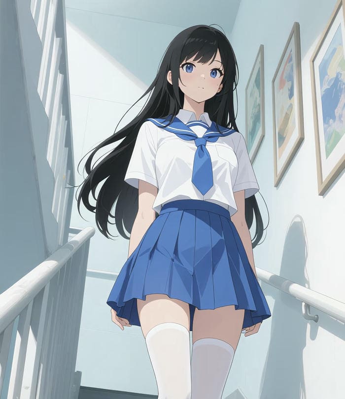 visual anime khung cảnh trường học