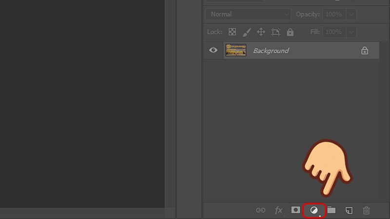 Nhấn vào biểu tượng hình tròn