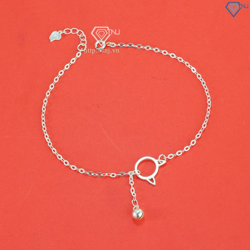 Lắc chân nữ mặt con mèo dễ thương LCN0101