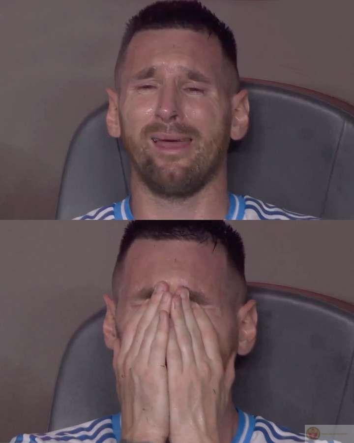 Ảnh chế Messi khóc