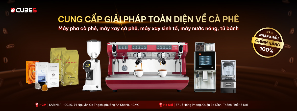 Mua máy xay cà phê cho quán tại Cubes Asia