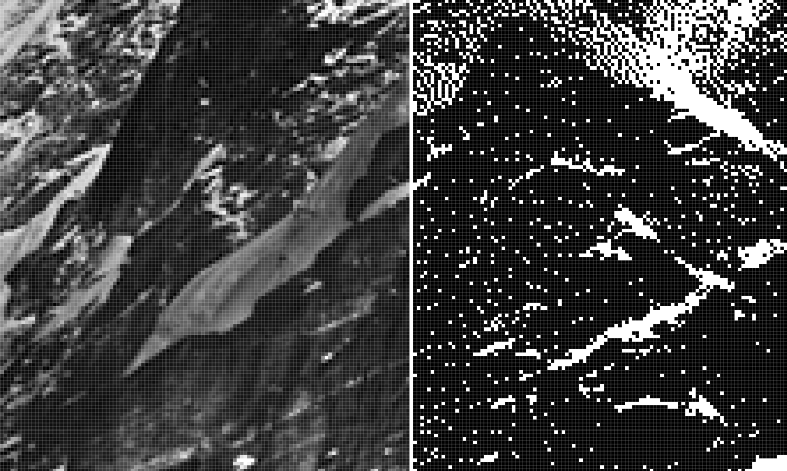 So sánh hình ảnh 8-bit với 1-bit