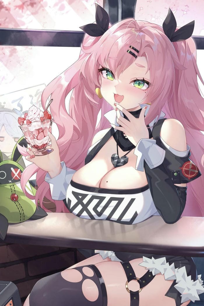 Anime gái to tròn được thể hiện qua ảnh