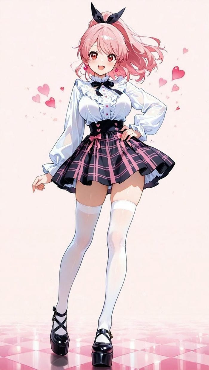 gái anime dễ thương to tròn