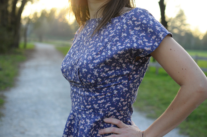 Anna Dress By Hand London with half circle skirt