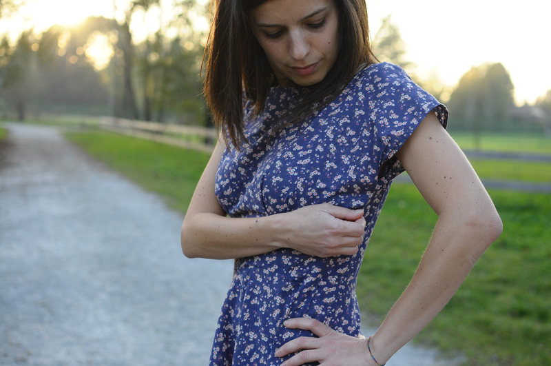 Anna Dress By Hand London with half circle skirt