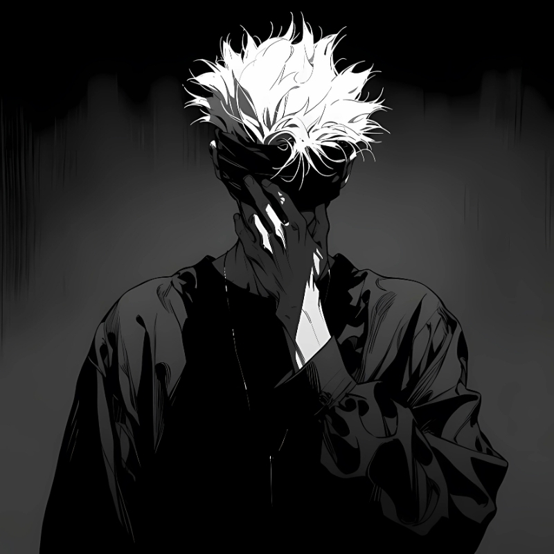 Avatar đen hoạt hình ngầu