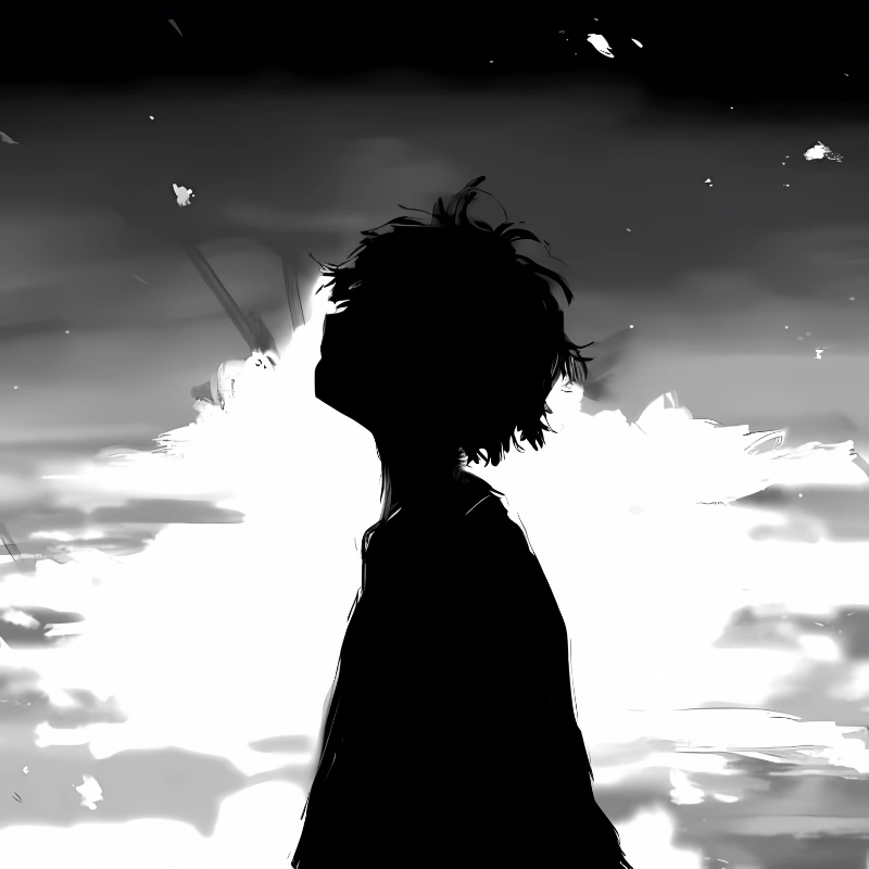 Avatar đen tối giản