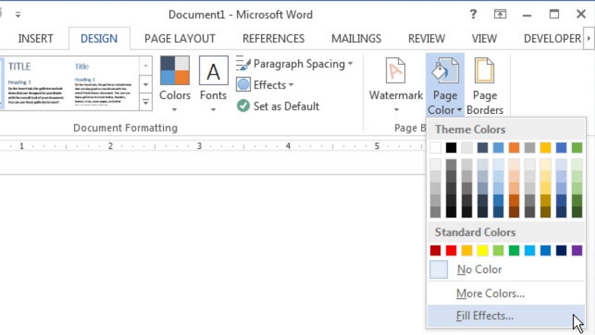 Bước 1: Cách chèn hình ảnh vào Word làm nền