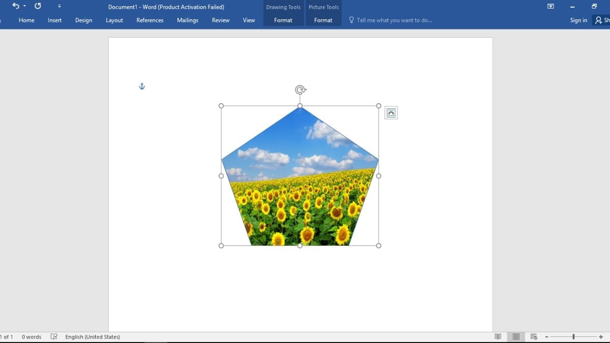 Bước 3: Cách chèn hình vào Shape trong Word