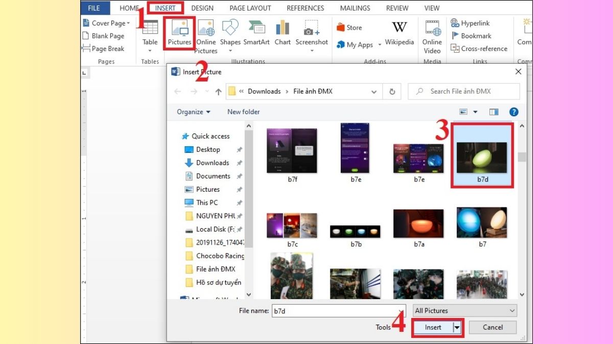 Cách chèn ảnh vào Word chi tiết và đơn giản