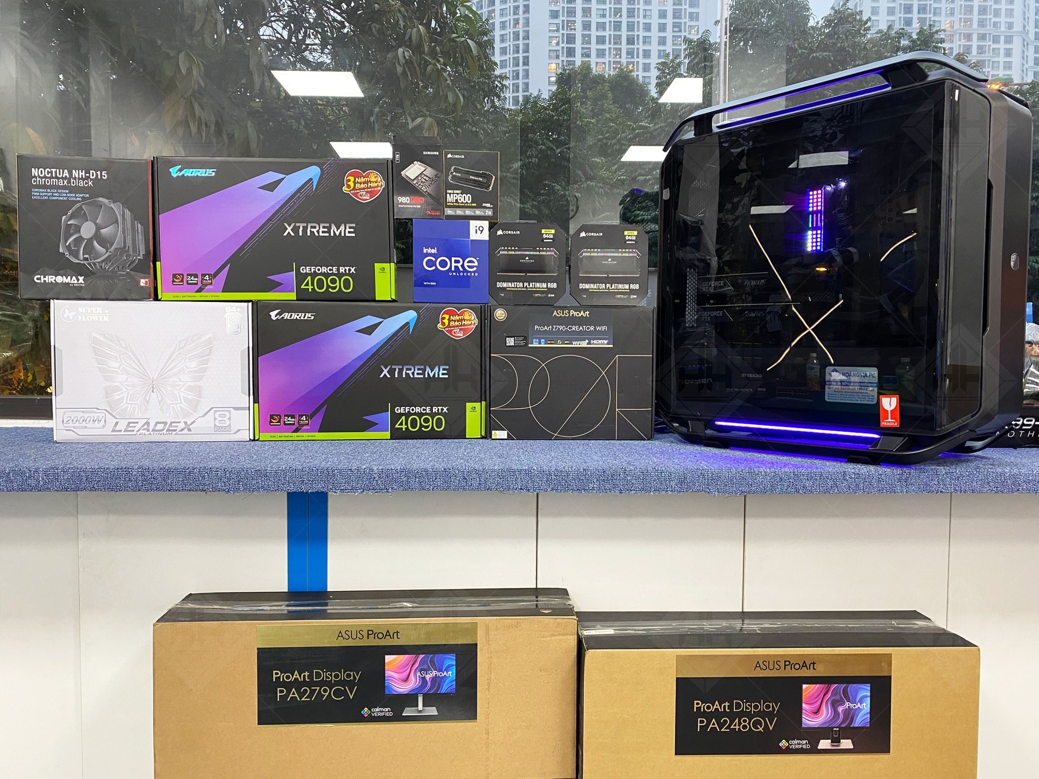 Hình ảnh: Bộ máy tính PC làm Ứng dụng trong chạy AI - Trí tuệ nhân tạo