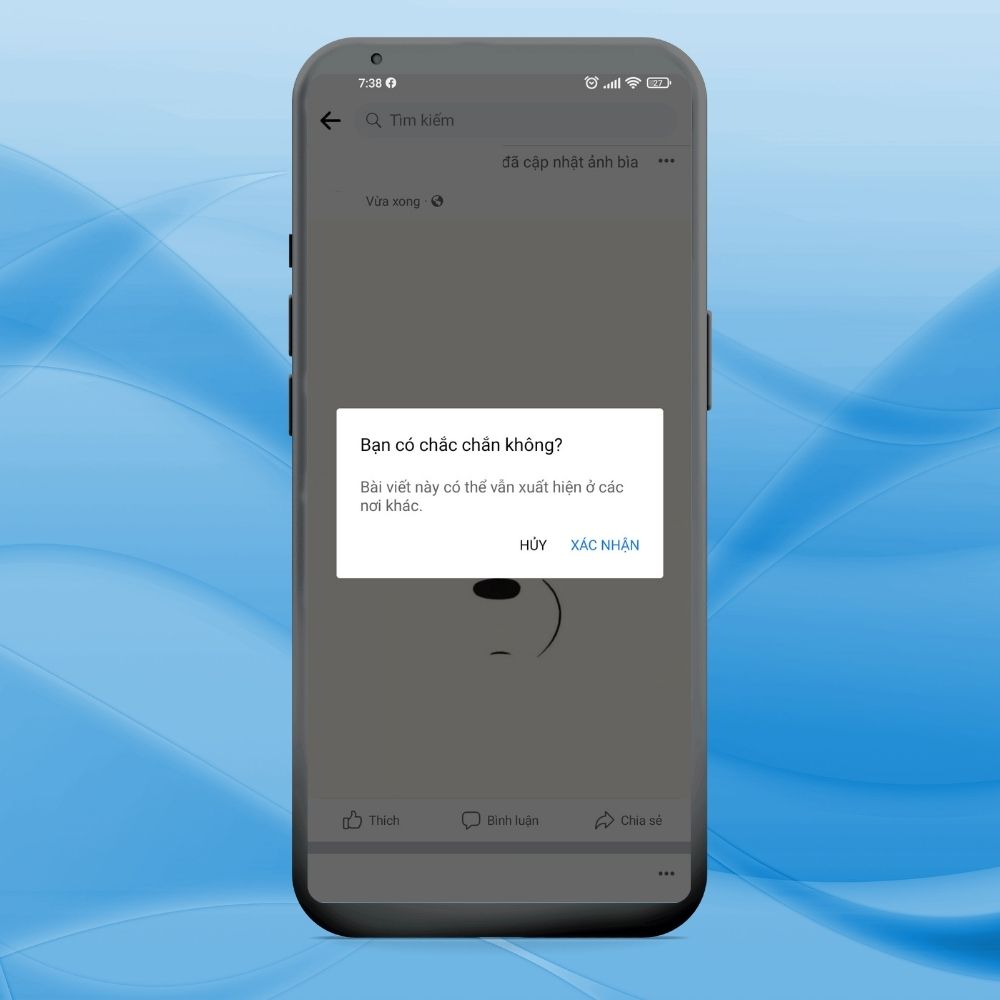 Cách để ảnh bìa ở chế độ Chỉ mình tôi trên điện thoại - bước 4