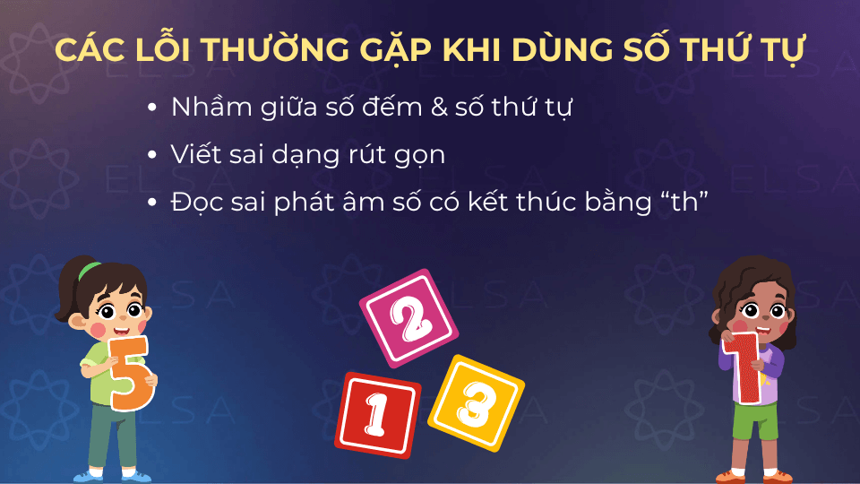3 lỗi thường gặp khi dùng số thứ tự