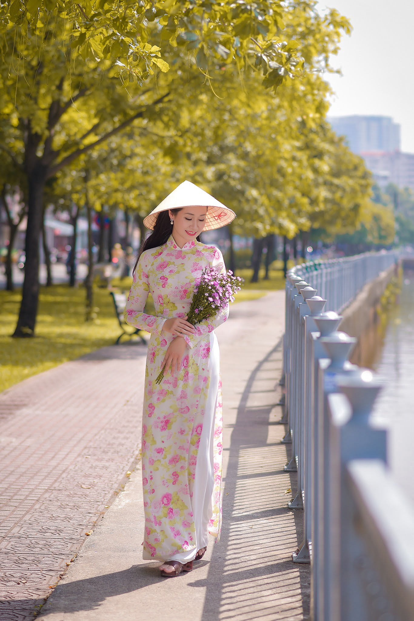 hình ảnh áo dài cho mẹ