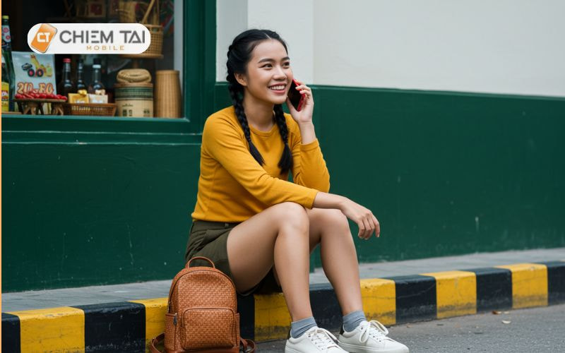 Cách tạo dáng chụp ảnh ngồi bệt trên vỉa hè