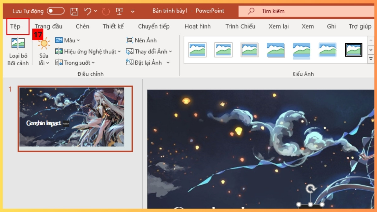 Hướng dẫn cách làm Poster bằng PowerPoint trên máy tính chi tiết bước 5