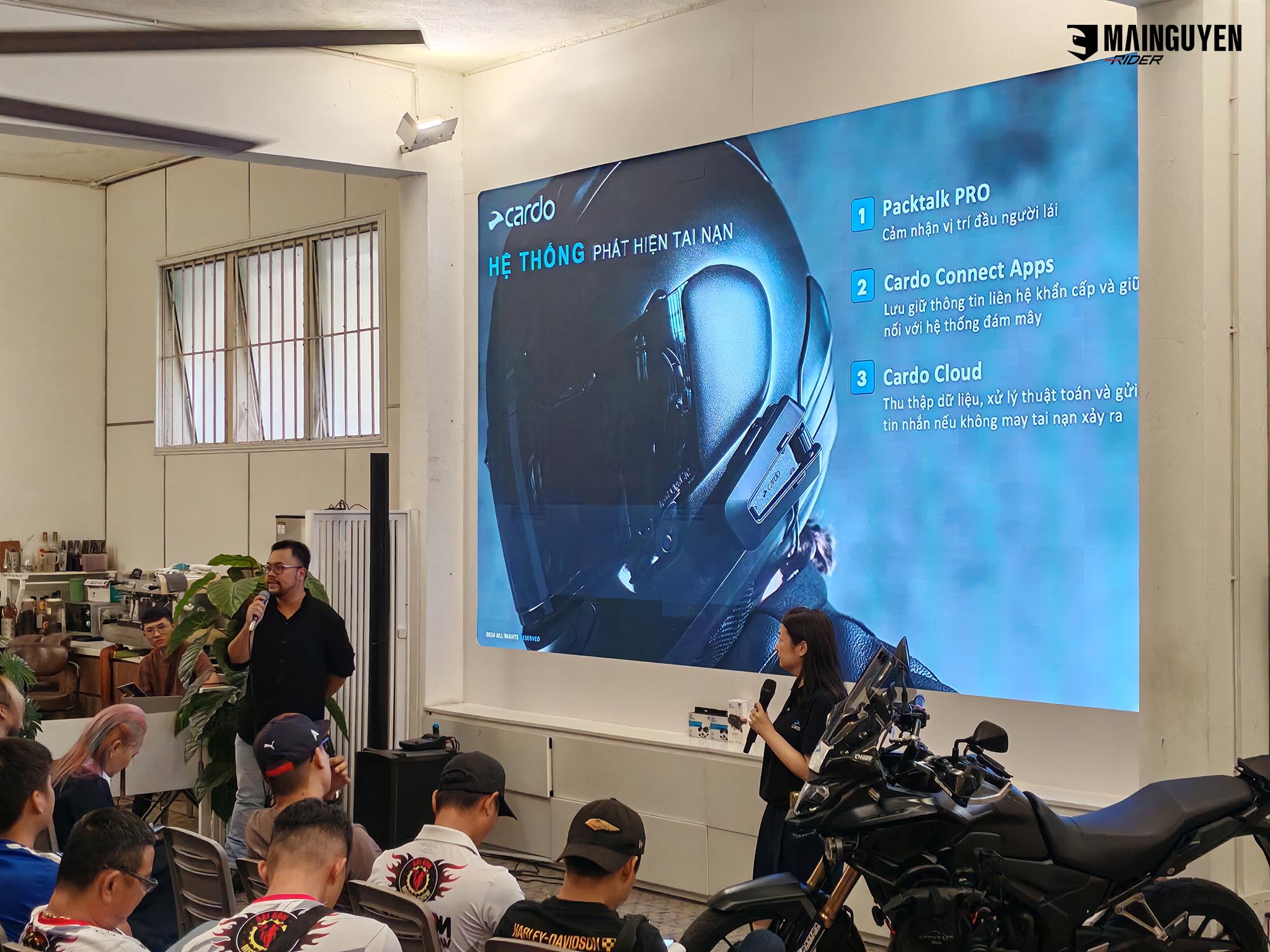 Toàn cảnh buổi offline ra mắt Cardo Packtalk PRO tại café Tinh Tế | mainguyenrider.com