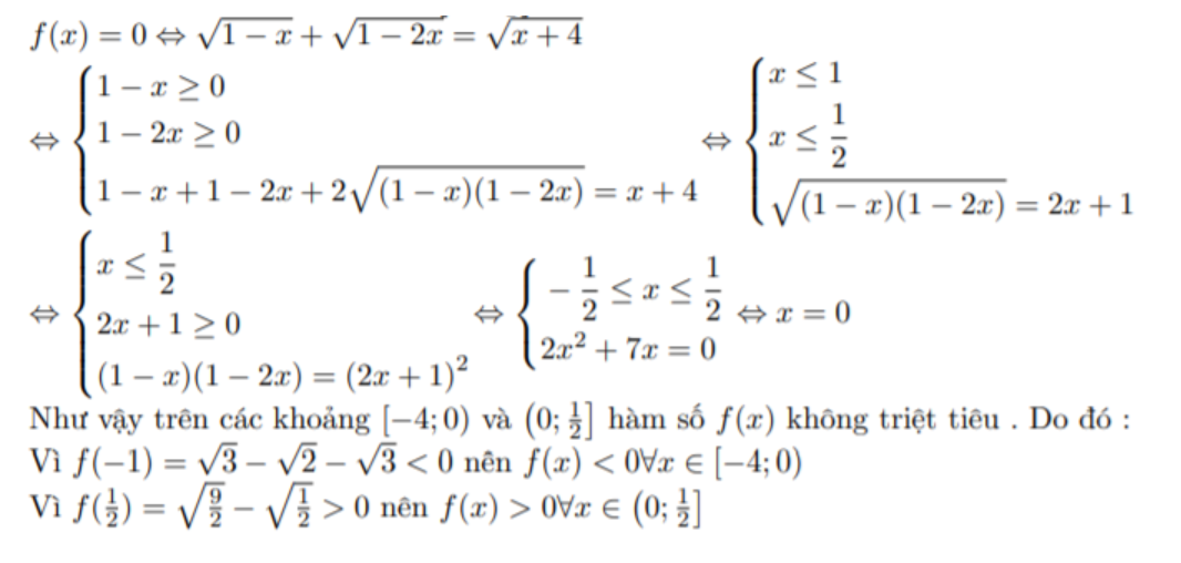 Giải bài tập ví dụ hàm số liên tục trên đoạn khoảng