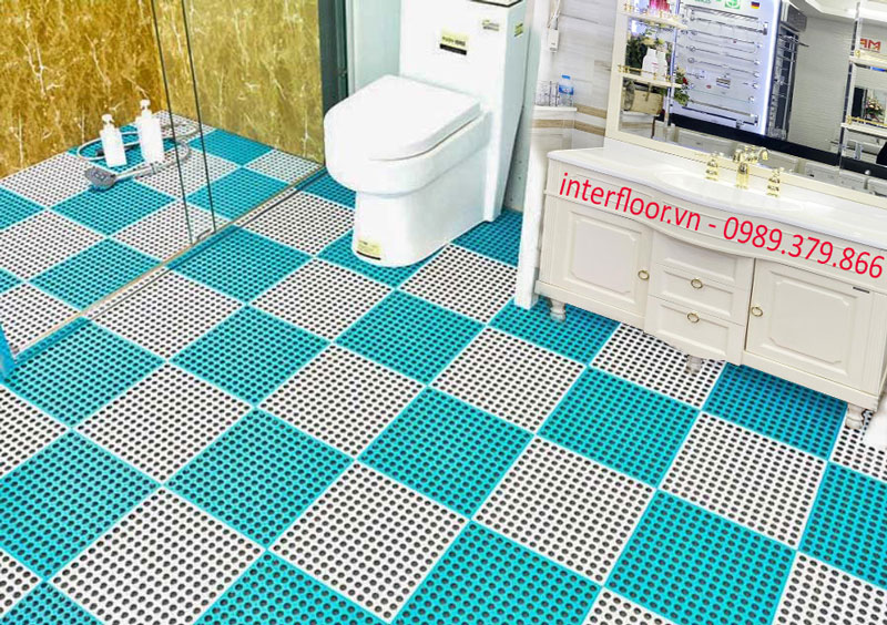Thảm nhựa lưới trải bể bơi và nhà vệ sinh